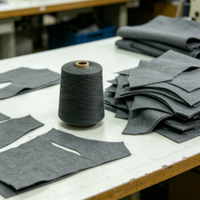 High Strength High Tenacity 7# Grey 32S 100% Polyester Spun Yarn for Sewing Raw