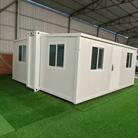 Maison conteneur écologique extensible, cabine mobile isolée thermiquement, 20 pieds, 40 pieds, bureau commercial, bureau pour startups