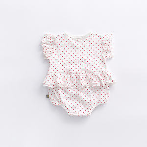 Ropa de Verano para Bebés Niñas Recién Nacidas de 0 a 24 Meses, Mono con Mangas Volantes, Venta al Por Mayor - Product Image 4