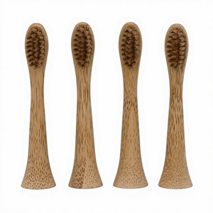 Têtes <span class=keywords><strong>de</strong></span> <span class=keywords><strong>brosse</strong></span> <span class=keywords><strong>à</strong></span> dents électriques en bambou Piemens certifiées CE pour gencives sensibles, plaque dentaire tenace, poils doux en charbon <span class=keywords><strong>de</strong></span> bois/corps <span class=keywords><strong>de</strong></span> vache/cheveux <span class=keywords><strong>de</strong></span> cheval - Product Image 2
