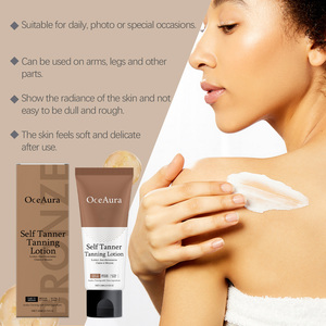 Crème bronzante hydratante OceAura sans soleil avec huile minérale pour un teint naturel éclatant, formule douce 100g - Product Image 3