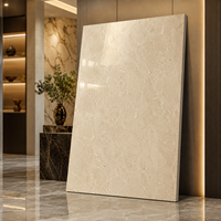Panneau mural en marbre UV WYRAX 1220x2440mm 5mm beige imitation pierre travertin, imperméable, pour crédence de cuisine et mur de douche