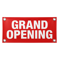 Striscione in vinile personalizzato per open house immobiliari, insegna per agenti da esterno con bordi orlati
