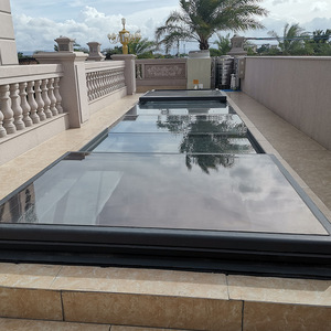 Gaoming Moderne Fenêtre de Toit Automatique Lucarne Motorisée en Alliage d'Aluminium Triple Volet avec Cadre en Acier pour Kamper Skylight Verre - Product Image 4