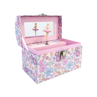 Caja de Música Giratoria Arqueada con Diseño de Girasol, Hecha a Mano y Personalizada, para Guardar Joyas y Pequeños Objetos, con Melodía, de Papel Ecológico
