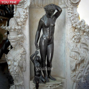 Sculpture en bronze Bargello sur piédestal en fonte de laiton pour jardin extérieur, statue de Danaïe de <span class=keywords><strong>Cellini</strong></span> - Product Image 3