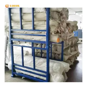 Hot sale zinc galvanized stacking folding transport fabric roll cage pallet