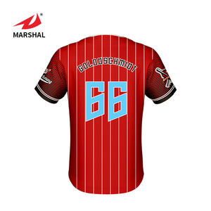 Men baseball clothing collar no brand baseball uniform tops - Product Image 3