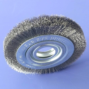 <span class=keywords><strong>Brosse</strong></span> à fil d'acier serti <span class=keywords><strong>pour</strong></span> <span class=keywords><strong>meuleuse</strong></span> d'angle, 6000 tr/min max, <span class=keywords><strong>pour</strong></span> élimination de la rouille, de l'oxyde et de la peinture, <span class=keywords><strong>disque</strong></span> de polissage - Product Image 5