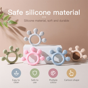 Mordedor de Silicona de Grado Alimenticio con Forma de Balón Deportivo, Anillo Multitextura para Bebés, Mordedor Suave y Seguro con Certificación CPC/CE - Product Image 3