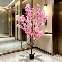 Accessoires de décoration intérieure, fleurs de mariage, arbre de cerisier artificiel en pot, arrangements floraux pour l'intérieur et l'extérieur