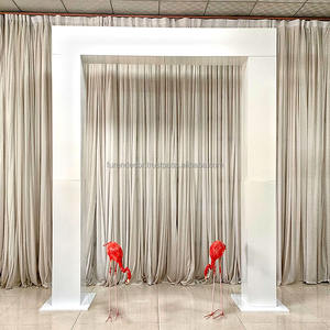 Furun Gold <b>Metal</b> Elegant Stage Mirror <b>Frames</b> Wedding <b>Arch</b> Backdrop Stand for Wedding Events - Product Image 1