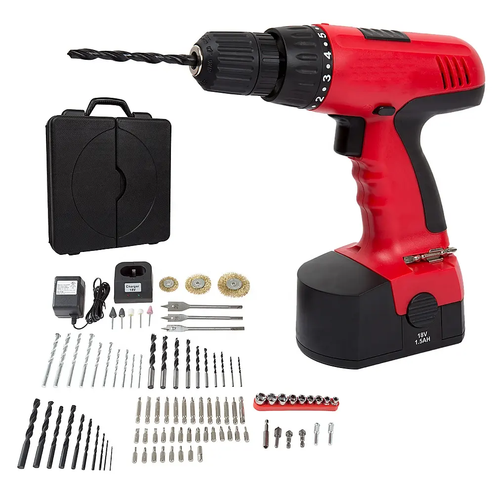 Best 18V Lightweight Compact Cordless Power Drill Screwdriver Impact Driver Set Screw Gun