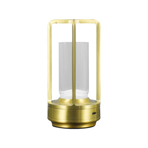 Moderne wiederauf ladbare LED-Tisch lampe aus Metall und Aluminium für das Nachtlicht am Camping im Hotel im Freien mit umwelt freundlichem Design - Product Image 5