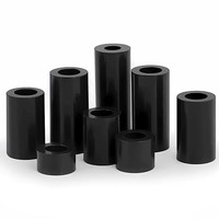Verkauf von Kunststoff-ABS-Nylon-PCB-Hohlsäulen, Zylindrische Isolations-Säulen, Abstandshalter in Schwarz und Weiß, ABS-Nylon-Abstandshalter ohne Gewinde