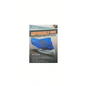 Housse de moto en polyester imperméable pour usage extérieur avec sac de rangement - Product Image 1