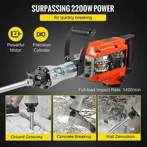 Taladro Percutor Industrial NEOBRISKEN 220V con Motor sin Escobillas de 1500W para Demolición y Rotura de Concreto, Velocidad Variable N749 - Product Image 5