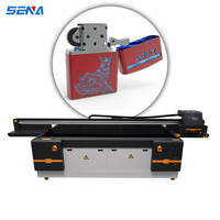 Imprimante à plat UV à double tête d'impression SENA 2500*1300mm Ricoh DX7 pour coques de téléphone, cartes, étiquettes, bois, PVC, cuir, verre