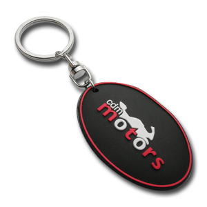 Porte-clés logo 3D, mousquetons promotionnels en caoutchouc souple pour cadeaux d'entreprise et personnels - Product Image 1