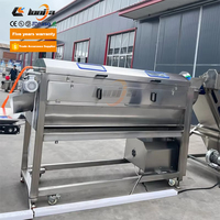 Xinlongjia Raadt Gemberreinigings-En Droogmachine Wortelwasmachine Aardappelen Schilmachine Aan