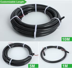 أنبوب نيون سيليكون <span class=keywords><strong>LED</strong></span> أسود 24 فولت 360 درجة RGBW، إضاءة دي جي مرنة، أنبوب نيون قابل للتحكم عن بعد DMX SPI RGBW لمهرجانات الموسيقى والحفلات - Product Image 4