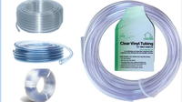 Tube transparent en PVC sans phtalates, tube en vinyle sûr pour le transport de jus, de lait et de liquides comestibles