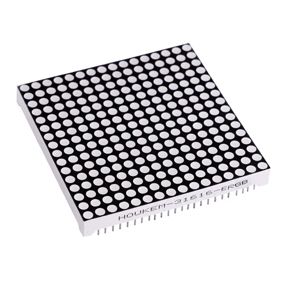 red green blue white 3MM 16x16 RGB led dot matrix led display 64x64mm