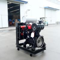 Ensemble moteur diesel 4BTAA3.9-C125 4BT 4BTA3.9 4BTAA3.9 125HP 2300RPM avec radiateur et silencieux pour excavatrice Cummins
