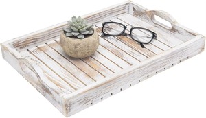 Bandeja de Servir de Madera Rústica de Alta Demanda con Acabado Natural para Cocina y Decoración del Hogar, Disponible para la Venta - Product Image 4