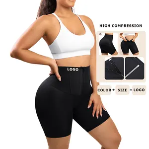 Neuankömmling Korsett Leggings Taillen trainer Latex High Waist Yoga Hose Leggings Taillen trainer Short