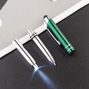 Custom Logo 3 in 1 Touch Screen Promotional Multifunction Led Light Black 1.0Mm Writing Ballpoint <b>Pen</b> - Product Image 3