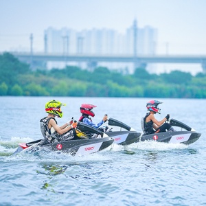 2026 nouveau Jet d'eau Ski bateau à moteur en Fiber de carbone électrique <span class=keywords><strong>Mini</strong></span> bateau 2 places 50 km/h 60minutes de durée équipement de Sports nautiques océan - Product Image 2
