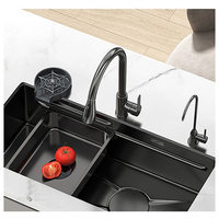 Tapis de protection pour robinet d'évier de cuisine, évier de cuisine en acier inoxydable 304, évier de cuisine intelligent carré