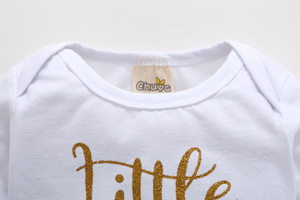 Ropa de Diseño para Niñas, Conjuntos de Romper de Algodón con Pantalones Florales para Bebés, Tienda China - Product Image 3