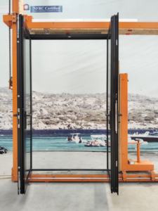 America Commercial <span class=keywords><strong>Porte</strong></span> <span class=keywords><strong>d</strong></span>'<span class=keywords><strong>entrée</strong></span> en aluminium à coupure thermique <span class=keywords><strong>Porte</strong></span> <span class=keywords><strong>d</strong></span>'<span class=keywords><strong>entrée</strong></span> triple vitrage économe en énergie - Product Image 5