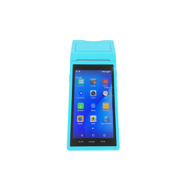 Parking Ticket Machine 4G Portable Handheld POS Cheap Android POS Terminal with Printer