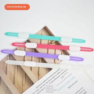 Clip de reliure à feuilles mobiles en plastique créatif à 2 trous Dossier PP Bande perforée Double trou Bureau Papeterie <span class=keywords><strong>Agrafeuse</strong></span> Manuels - Product Image 1
