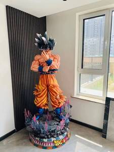 Statue <span class=keywords><strong>Son</strong></span> <span class=keywords><strong>Goku</strong></span> <span class=keywords><strong>Ultra</strong></span> <span class=keywords><strong>Instinct</strong></span> à l'échelle 1:1, sculpture en résine Dragon <span class=keywords><strong>Super</strong></span> Anime, base lumineuse LED, figurine grandeur nature pour exposition - Product Image 1