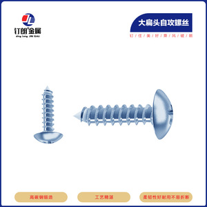 Ding Lang Metal Large <b>Flat</b> Head Self Tapping <b>Screws</b> M4 M5 M6 For Wood Metric Grade A 8.8 Strength Industrial Use - Product Image 2
