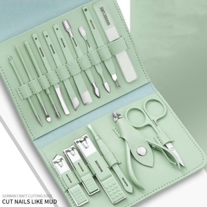 Great 16pcs/12pcs <b>Nail</b> Clipper Set Professional Stainless Steel Purple <b>Nail</b> <b>Tools</b> Scissor Manicure Pedicure Set <b>Nail</b> Clipper Kit - Product Image 2