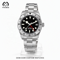 Montre-bracelet automatique étanche pour homme, en acier inoxydable, forme tonneau, analogique, à quartz, 50 MOQ
