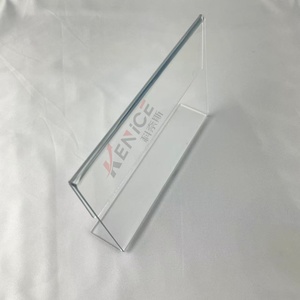 Thiết kế mới <span class=keywords><strong>Acrylic</strong></span> <span class=keywords><strong>Menu</strong></span> hiển thị chủ với một khe cắm thẻ bảng Top rõ ràng perspex <span class=keywords><strong>Menu</strong></span> hiển thị Rack cho nhà hàng - Product Image 1
