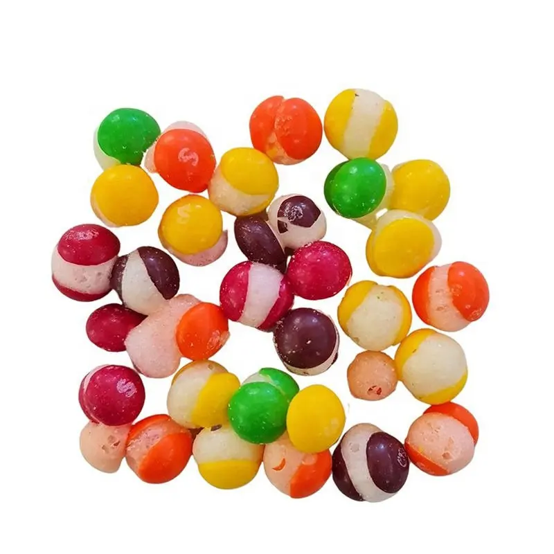 Nouveau produit Bonbons en vrac Vente à chaud des fabricants Bonbons de saveurs assorties lyophilisés pour les enfants