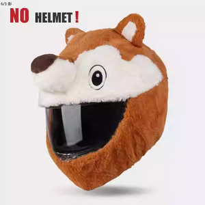 SNOR人気のオートバイ用ヘルメットカバー面白いウサギ耳ぬいぐるみヘルメットフルフェイス保護カバー楽しい乗り物とギフト - Product Image 3