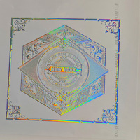 Autocollant artisanal de luxe, impression personnalisée du logo, feuille holographique texturée en relief 3D, étiquette personnalisée, design brillant blanc UV