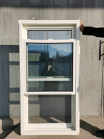 MINGLEI Fenêtres en PVC de style américain Fenêtres en vinyle à double guillotine