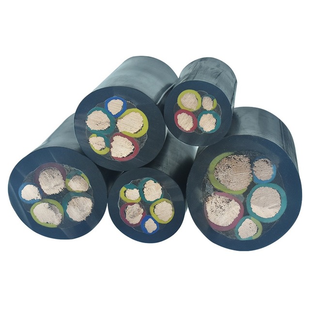 YC YZ YCW Heavy Duty Rubber Sheathed Flexible Cable 2/3/4/5 Core Submersible Pump Cable Low Voltage Power Cable
