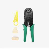 Kit de Probador de Cables de Red LAN UTP con Conector RJ45, Pelacables, Destornillador, Alicates de Crimpado, Manual, OEM Personalizable