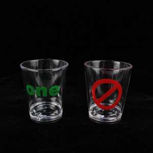 Jeu de verres à Shot en plastique, emballage fixable pour le whisky, <span class=keywords><strong>Tequila</strong></span>, Vodka et bricolage, Standard 1.5 once - Product Image 2