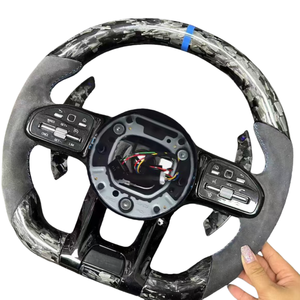 Volante de Fibra de Carbono Forjado Personalizado Profesional para Mercedes Benz W204 W205 W213 W219 W222 A45 E63 Gle Gls Amg <span class=keywords><strong>Gt</strong></span> C63 - Product Image 1